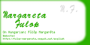 margareta fulop business card